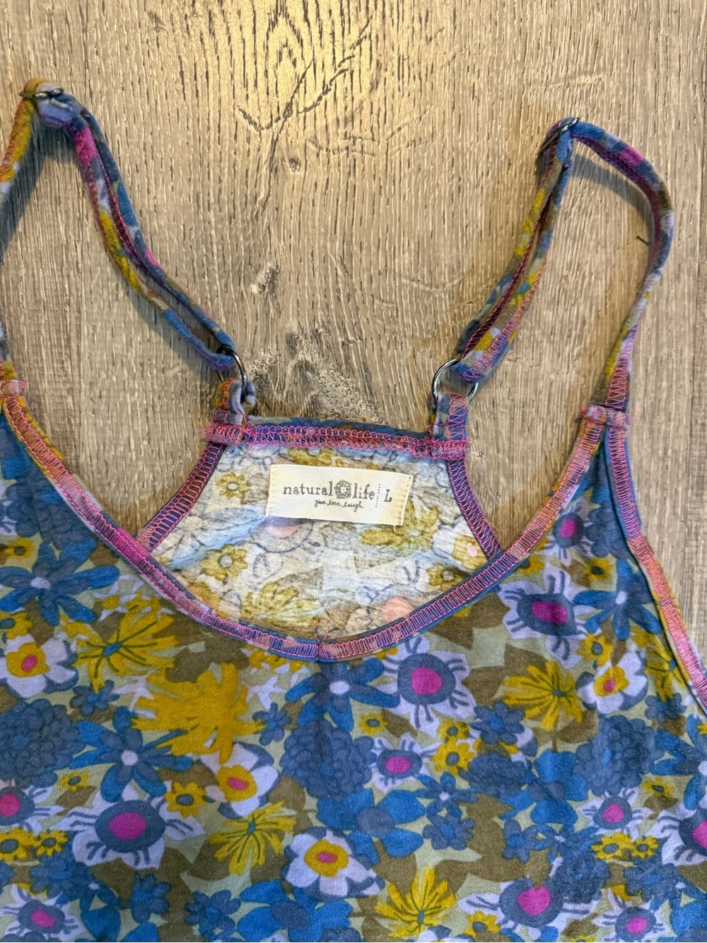 Natural Life Lucy Jumpsuit - Dusty Blue Floral - Picture 5 of 10